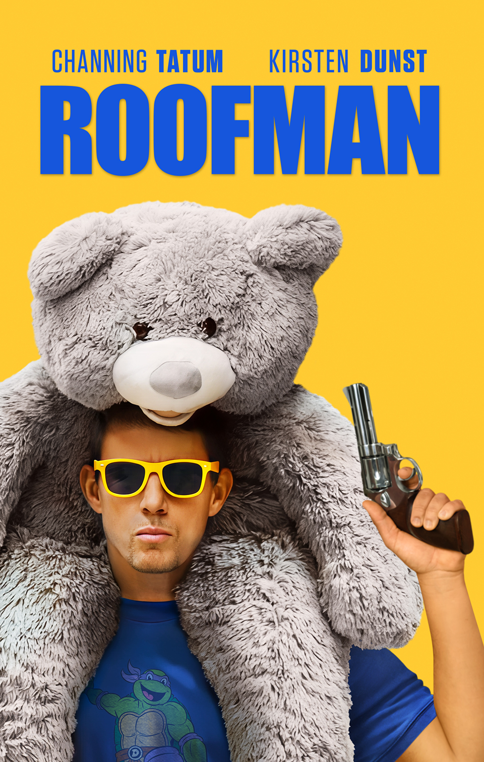 Poster for Roofman with crime and suspense-inspired imagery.