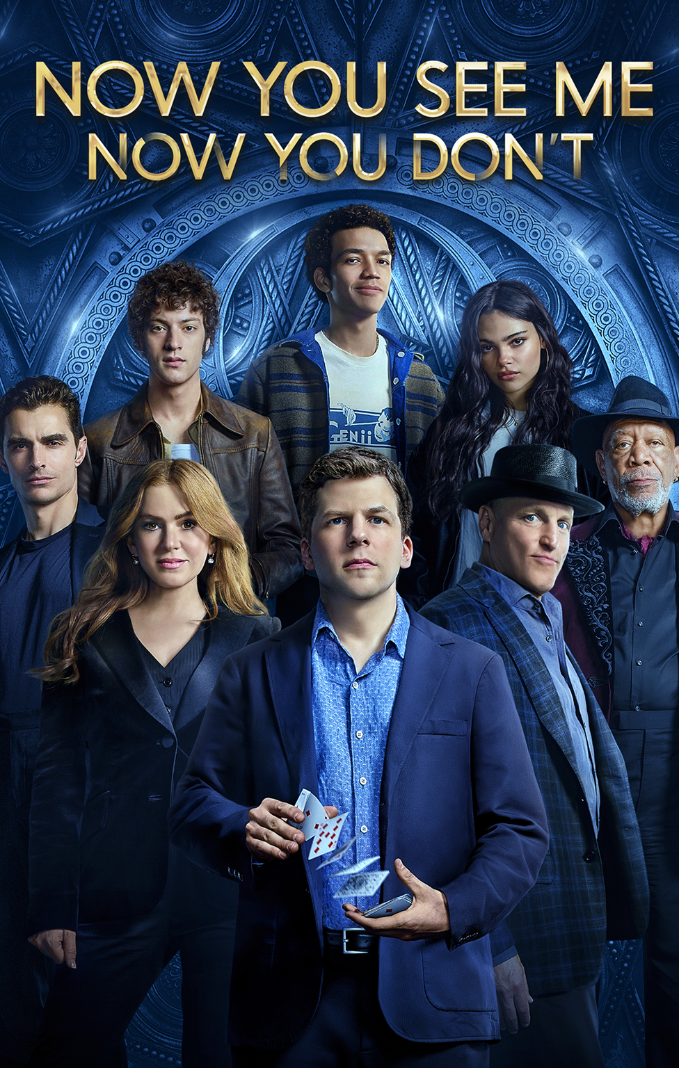 Poster for Now You See Me Now You Don’t with illusion and magic-inspired imagery.